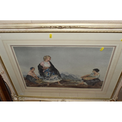 576 - A SMALL QUANTITY OF PICTURES AND PRINTS, to include a William Russell Flint limited edition print fo... 