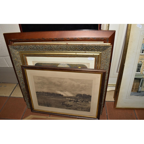 576 - A SMALL QUANTITY OF PICTURES AND PRINTS, to include a William Russell Flint limited edition print fo... 