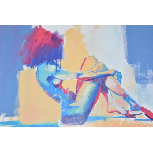 579 - TOBY MULLIGAN (BRITISH 1969) 'IN REPOSE', a signed limited edition print on paper depicting a colour... 