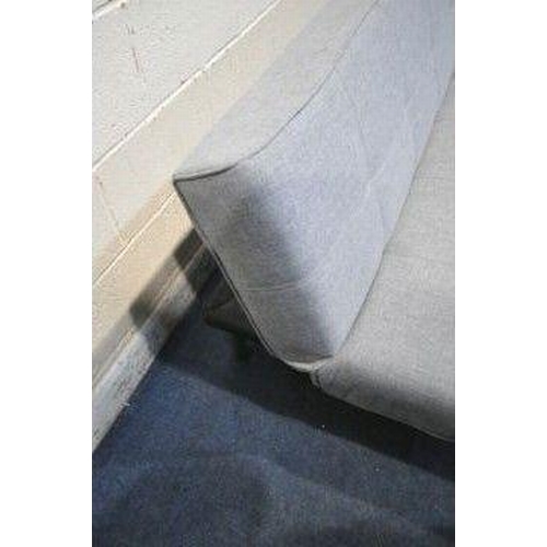 1199 - A MODERN GREY UPHOLSTERED DAY BED / SOFA, the backrest has multiple height settings, length 180cm x ... 