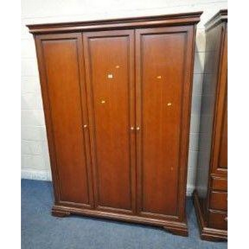 1200 - A STAG FOUR PIECE BEDROOM SUITE, comprising a triple door wardrobe, width 147cm x depth 60cm x heigh... 