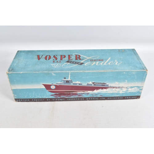 12 - A BOXED VICTORY INDUSTRIES VOSPER  ELECTRIC R.A.F. CRASH TENDER, not tested, appears largely complet... 