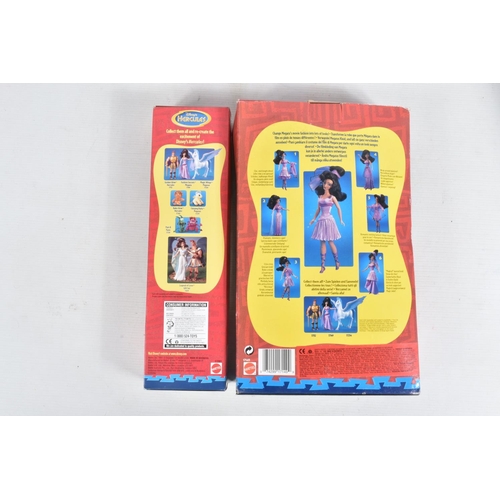 13 - THREE BOXED MATTEL DISNEY 'HERCULES' DOLLS, 'Legends of Love', 'Fashion Secrets' and 'Megara', with ... 