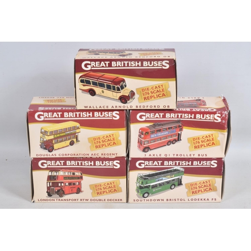 14 - A QUANTITY OF BOXED ATLAS EDITIONS 'GREAT BRITISH BUSES' MODELS, models are all complete and in very... 