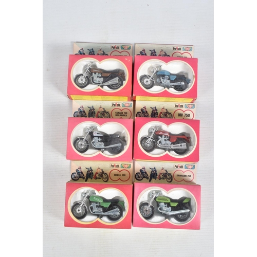 17 - SIX BOXED 1970'S POLISTIL CLUB 33 1/24 SCALE MOTORBIKE/MOTORCYCLE MODELS, all appear complete and in... 