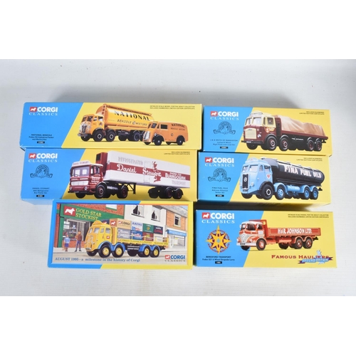 18 - TWELVE BOXED CORGI CLASSICS DIECAST COMMERCIAL TRANSPORT MODELS, to include an ERF 8 Wheel Rigid, no... 