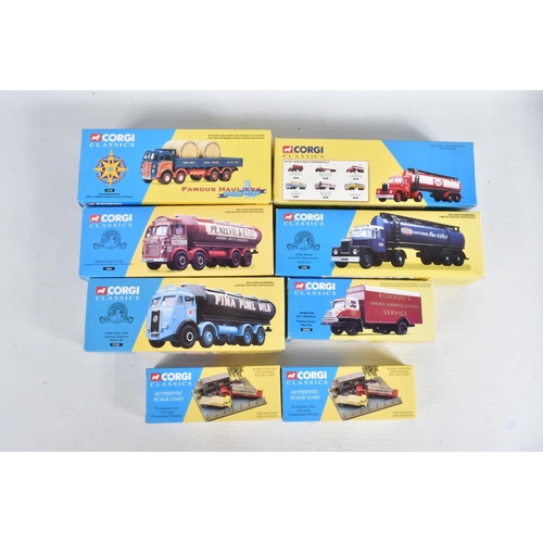 18 - TWELVE BOXED CORGI CLASSICS DIECAST COMMERCIAL TRANSPORT MODELS, to include an ERF 8 Wheel Rigid, no... 