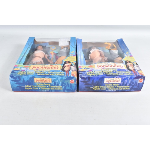 21 - A COLLECTION OF BOXED MATTEL COLLECTIBLE DISNEY POCAHONTAS DOLLS, FIGURES, AND A PLAYSET,  to includ... 