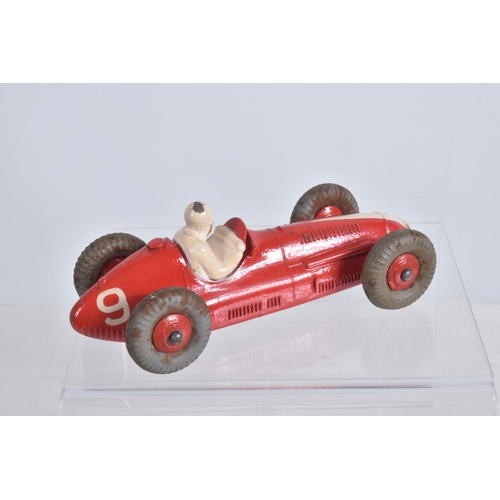 24 - THREE DINKY TOYS MODELS, boxed Maserati Racing Car, No.23N, boxed B.O.A.C. Commer/Harrington Coach, ... 