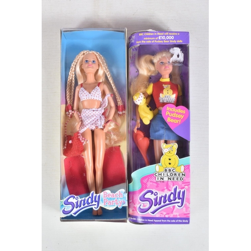 32 - SIX BOXED COLLECTIBLE SINDY DOLLS, to include a The Entertainer Value Pack 'Party Time' Sindy, a Viv... 