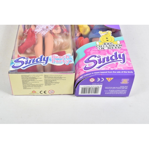 32 - SIX BOXED COLLECTIBLE SINDY DOLLS, to include a The Entertainer Value Pack 'Party Time' Sindy, a Viv... 