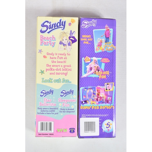 32 - SIX BOXED COLLECTIBLE SINDY DOLLS, to include a The Entertainer Value Pack 'Party Time' Sindy, a Viv... 