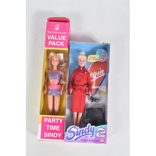 32 - SIX BOXED COLLECTIBLE SINDY DOLLS, to include a The Entertainer Value Pack 'Party Time' Sindy, a Viv... 