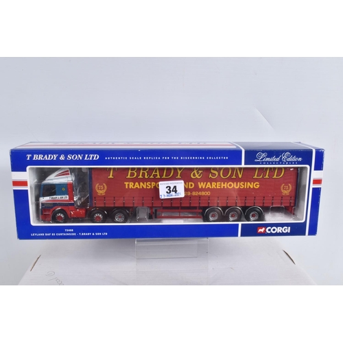 34 - THREE BOXED CORGI LIMITED EDITION DIECAST COMMERCIAL TRANSPORT MODELS, to include a Gold Star Specia... 