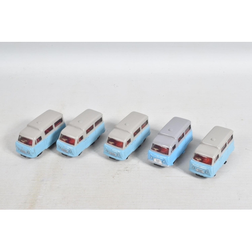 35 - A COLLECTION OF UNBOXED DINKY TOYS STANDARD ATLAS KENEBRAKE MINIBUS, No.295, majority have been repa... 