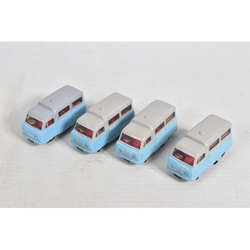 35 - A COLLECTION OF UNBOXED DINKY TOYS STANDARD ATLAS KENEBRAKE MINIBUS, No.295, majority have been repa... 