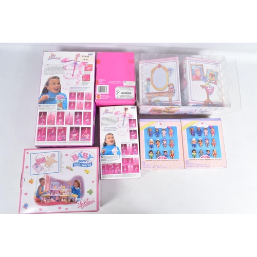 37 - A COLLECTION OF ZAPF CREATION BABY BORN MINIWORLD BOXED DOLLS, to include two Baby Born Miniworld do... 