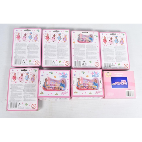 37 - A COLLECTION OF ZAPF CREATION BABY BORN MINIWORLD BOXED DOLLS, to include two Baby Born Miniworld do... 