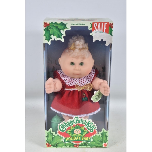 38 - A COLLECTION OF BOXED MATTEL CABBAGE PATCH KIDS DOLLS, to include two Holiday Babys no. 17605, Styli... 