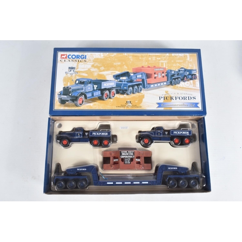 5 - FIVE BOXED LIMITED EDITION CORGI DIECAST COMMERCIAL TRANSPORT 'PICKFORDS' MODELS, to include a  Scam... 