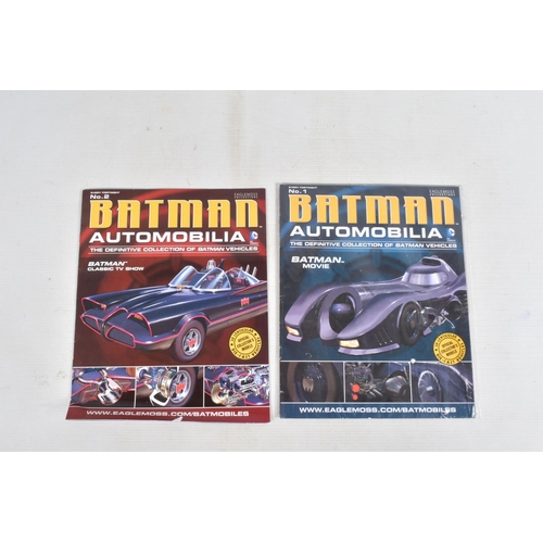 50 - A COLLECTION OF BOXED DC COMICS BATMAN AUTOMOBILES, to include eleven boxed Corgi 1:43 scale B's and... 