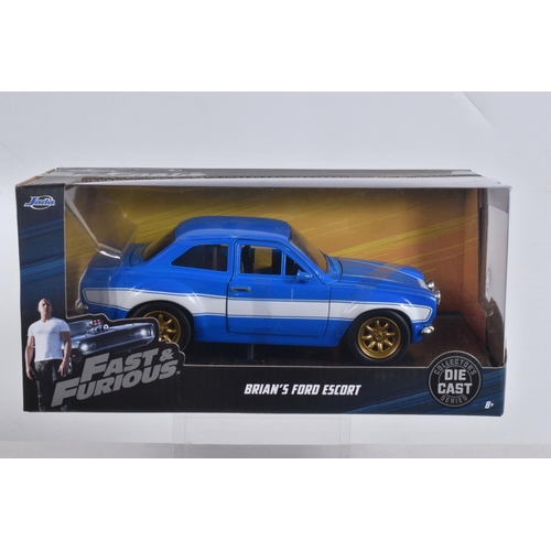 51 - SIX BOXED DIECAST MODEL CARS FROM BACK TO THE FUTURE AND FAST & FURIOUS, to include a 1:24 scale Wel... 