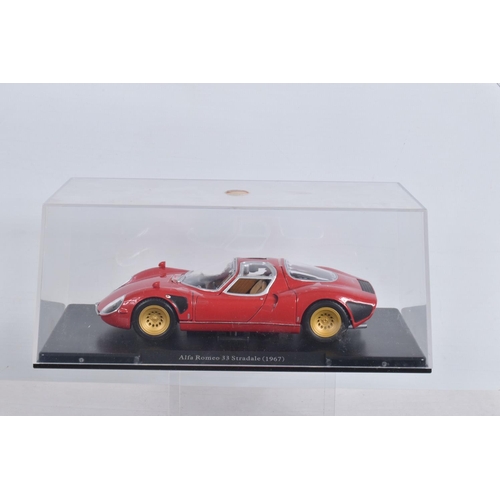 53 - THREE BOXED 1:18 SCALE DIECAST MODEL SPORTS CARS, to include a KK Ferrari 275 GTB/4 NART Spyder '67 ... 