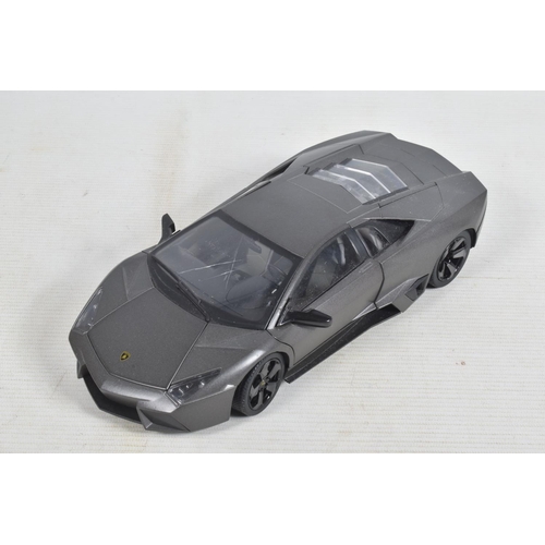 54 - A COLLECTION OF BOXED AND UNBOXED DIECAST MODEL LAMBORGHINIS, to include 2 unboxed models, a 1:18  M... 