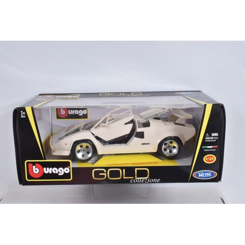 54 - A COLLECTION OF BOXED AND UNBOXED DIECAST MODEL LAMBORGHINIS, to include 2 unboxed models, a 1:18  M... 