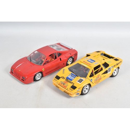 55 - A COLLECTION OF UNBOXED 1:18 SCALE DIECAST MODEL CARS, to include a Road Signature Shelby Cobra Dayt... 