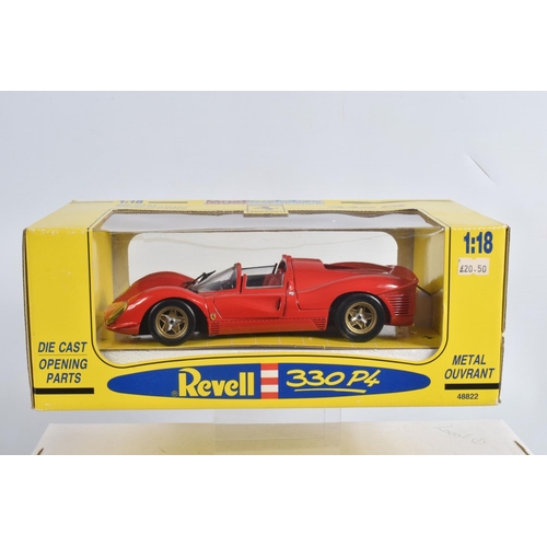 61 - A COLLECTION OF BOXED AND UNBOXED 1:18 SCALE DIECAST MODEL FERRARIS, to include 3 unboxed Mattel Hot... 