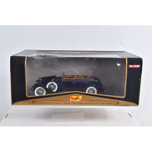 61 - A COLLECTION OF BOXED AND UNBOXED 1:18 SCALE DIECAST MODEL FERRARIS, to include 3 unboxed Mattel Hot... 