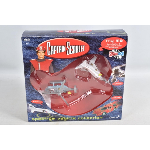 64 - FOUR BOXED VIVID IMAGINATIONS CAPTAIN SCARLET AND THE MYSTERONS PLAYSETS, to include two Electronic ... 