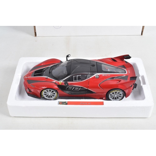 67 - A COLLECTION OF BOXED AND UNBOXED DIECAST MODEL FERRARIS, to include six unboxed models, a Bburago 1... 