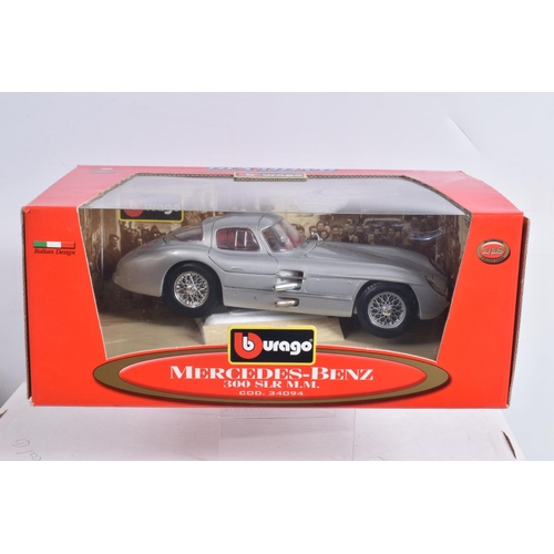 67 - A COLLECTION OF BOXED AND UNBOXED DIECAST MODEL FERRARIS, to include six unboxed models, a Bburago 1... 