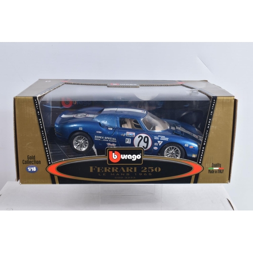 67 - A COLLECTION OF BOXED AND UNBOXED DIECAST MODEL FERRARIS, to include six unboxed models, a Bburago 1... 