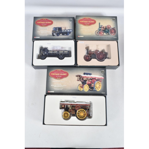 7 - SIX BOXED CORGI DIECAST LIMITED EDITION MODELS, to include three Vintage Glory of Steam models, a Fo... 