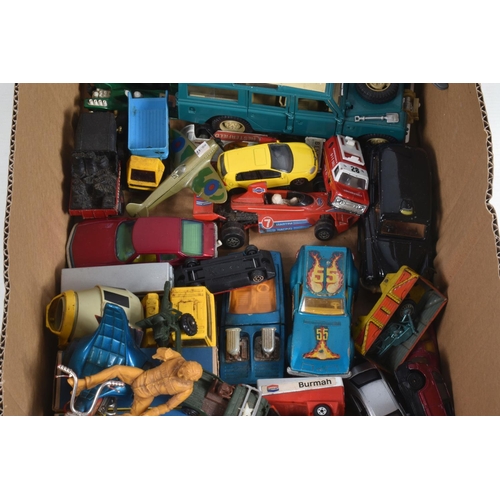 102 - A COLLECTION OF VARIOUS DIECAST UNBOXED AND BOXED MODEL VEHICLES, AIRCRAFT, AND FIGURES, to include ... 