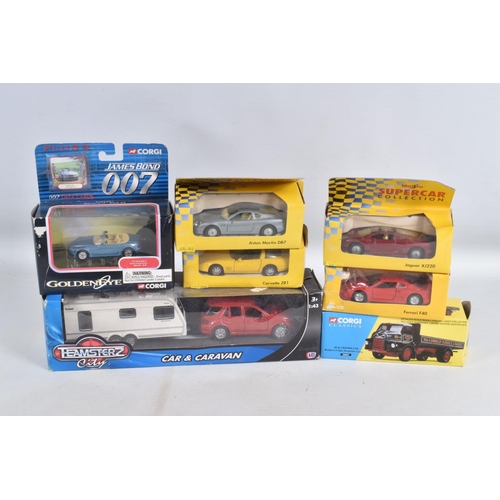 106 - A QUANTITY OF BOXED  COLLECTIBLE DIECAST MODEL VEHICLES AND AIRCRAFTS, to include 4 Maisto Supercar ... 