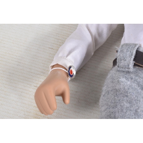 73 - A BOXED TRENDON SASHA DOLL 'Gregor' in School uniform, No.314S, blonde hair, white shirt, red tie an... 