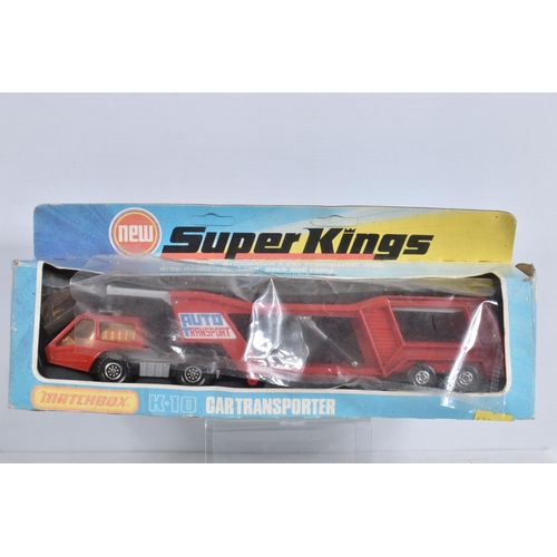 80 - SEVEN BOXED MATCHBOX DIECAST VEHICLES, to include four Speed Kings, a Thunderclap Race Car, model no... 