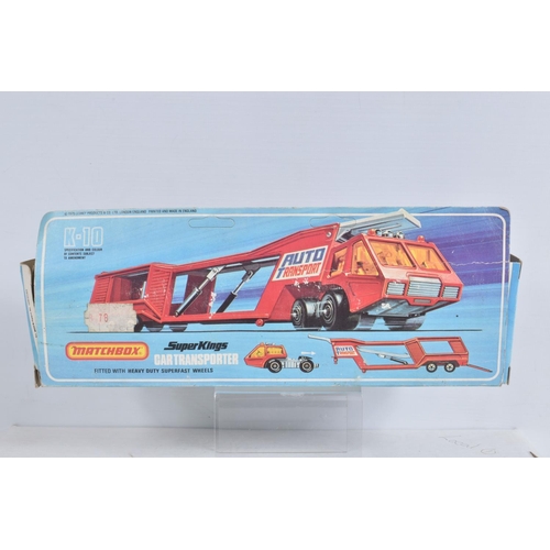 80 - SEVEN BOXED MATCHBOX DIECAST VEHICLES, to include four Speed Kings, a Thunderclap Race Car, model no... 