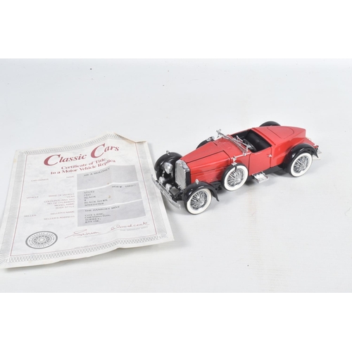 83 - A COLLECTION OF BOXED AND UNBOXED DANBURY MINT  DIECAST MODEL VEHICLES, to 5 unboxed vehicles, a 193... 