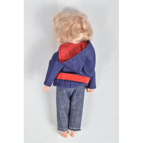 84 - AN UNBOXED PEDIGREE PATCH DOLL, head marked 'Made in England', body marked 'Made in Hong Kong', wear... 