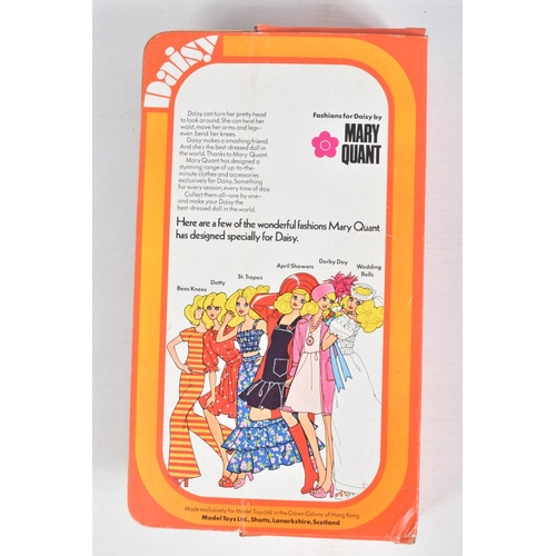 85 - A BOXED MODEL TOYS MARY QUANT DAISY DOLL, 'Dotty' No.65005, appears complete and in good condition, ... 