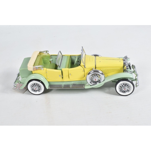 88 - THREE BOXED 1:24 SCALE FRANKLIN MINT DIECAST PRECISION MODEL CARS, to include a 1935 Mercedes-Benz 7... 