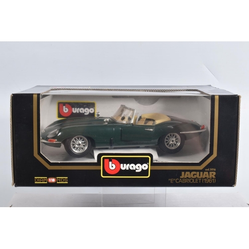 90 - A COLLECTION OF BOXED AND UNBOXED 1:18 SCALE DIECAST MODEL  VEHICLES, to include 4 unboxed models, a... 