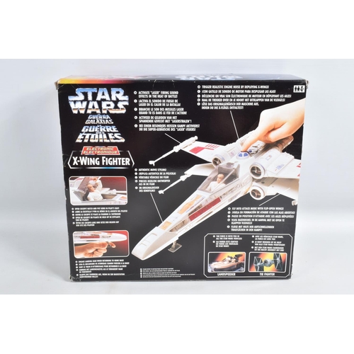 94 - FOUR BOXED TONKA KENNER STAR WARS MODEL AIRCRAFT MODELS, to include a 1995 Guerre Stellari, Elettron... 