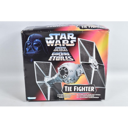 94 - FOUR BOXED TONKA KENNER STAR WARS MODEL AIRCRAFT MODELS, to include a 1995 Guerre Stellari, Elettron... 