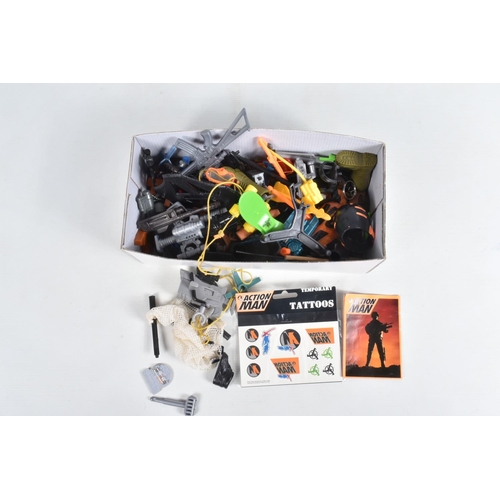 95 - A COLLECTION OF ACTION MAN BOXED AND UNBOXED FIGURES, ACCESSORIES, AND WALKIE TALKIES, the boxed fig... 